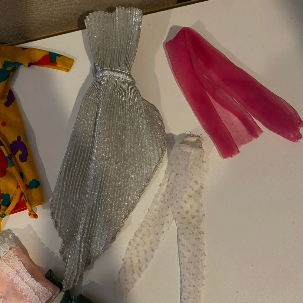 Vintage Barbie Clothes Lot - 10 Pieces -‎ Dress Gown Robe Pants Top and More